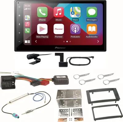 Produktbild von Pioneer SPH-DA160DAB Android Auto CarPlay Einbauset für T5 2003-2015 Multivan