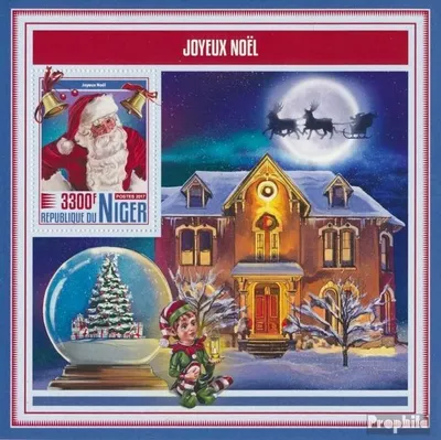 Produktbild von Briefmarken Niger 2017 Mi Block 772 (kompl. Ausg.) postfrisch Frohe Weihnachten