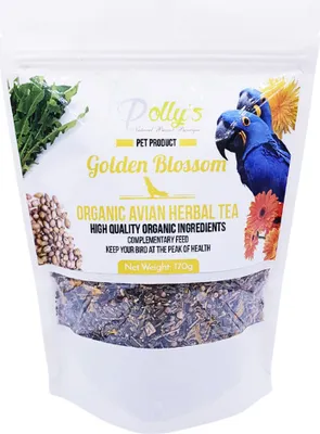 Immagine prodotto di Polly's Natural Golden Blossom Organic - Tisana per pappagalli 100g