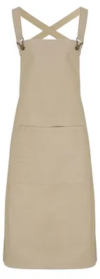 Image de Premier - Tablier à bavette unisexe pour homme/femme « Barista » LT4282 (taille unique) (kaki)