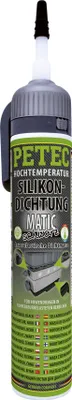 Produktbild von Petec Hochtemperatur-Silikondichtung Matic schwarz 200ml 97720