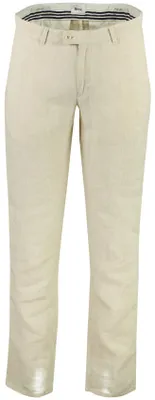 Produktbild von Brax Fabio chino beige wijde fit leinen