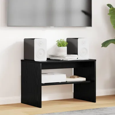 Obrázok produktu pre Maison Exclusive – TV skrinka, 60 x 35 x 40 cm, čierna, vzhľad dubového dreva, drevotrieska