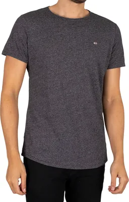 Produktbild von Tommy Jeans Herren Schlankes Jaspe-T-Shirt, Schwarz S