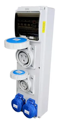 Produktbild von Baustromverteiler 230V IP65 mit FI 40A 30mA & LS Schalter