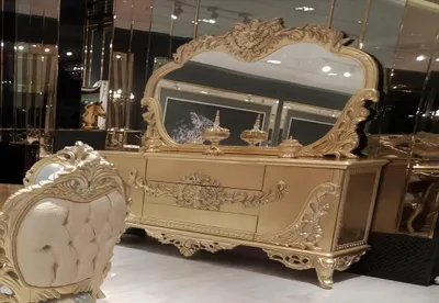 Immagine prodotto di Credenza a specchio gruppo di cassettiere set di cassettiere credenza oro
