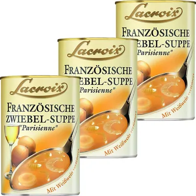 Produktbild von Lacroix Französische Zwiebel Suppe kräftig mit Weißwein 400ml 3er Pack