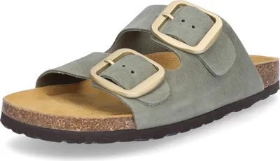 Produktbild von MIDS MIRI Damen Pantolette Olivina mit Lederfußbett und Schnalle