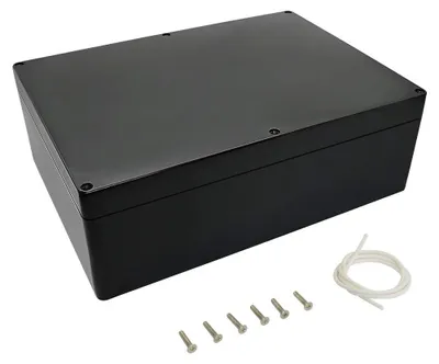 Produktbild von Verteilerdose – Gehäuse aus ABS-Kunststoff – IP65, wasserdicht – Schwarz – 263 x 182 x 95 mm