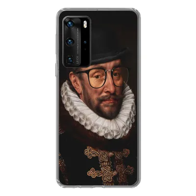 Produktbild von MuchoWow® Handyhülle Schutzhülle Hülle für Huawei P40 Pro Wilhelm von Oranien - Adriaen Thomasz - Bril Silikon Softcase Handy Hülle - Schutz