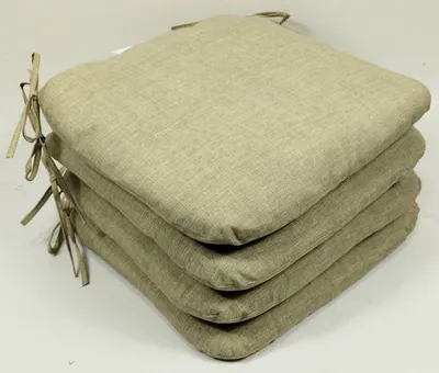 Obrázek produktu pro Sedák 40x40 cm látka tmavě béžový melír - set 4 kusy