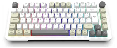 Productafbeelding van INCA IKG-455 INCA Gaming Tastatur RGB/GraySwitch/USB-C/BT   2.00m    weiß
