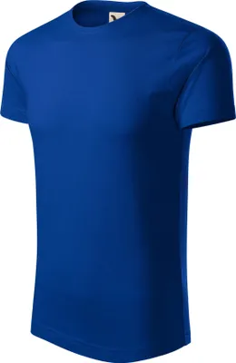 Produktbild von Herren-T-Shirt aus Baumwolle, 100% GOTS-Baumwolle, unbedruckt, einfarbig, 160g/m2, Farbe königsblau, Größe 2XL