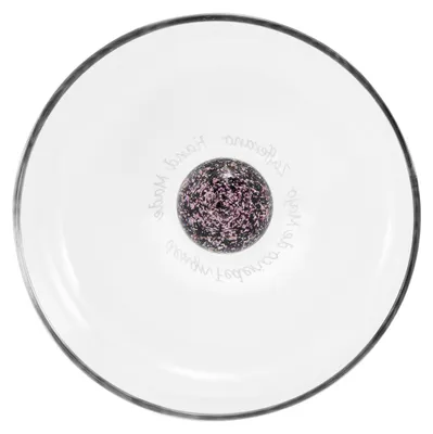 Image de Bilia Caleido Lot de 4 Tumblers en Verre Borosilicaté Soufflé à la Main Couleur Rose, Design Raffiné avec Sphère Décorative Effet Ciel Étoilé