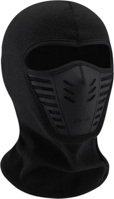 Produktbild von Winter-Snowboard-Helm, vollständige Kopfbedeckung, multifunktionales Ninja-Masker, ein Größe passt alle, schwarz