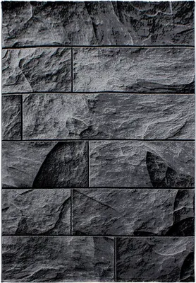 Produktbild von Kurzflor Teppich Paolo rechteckig, Farbe: Schwarz, Größe:280x370 cm