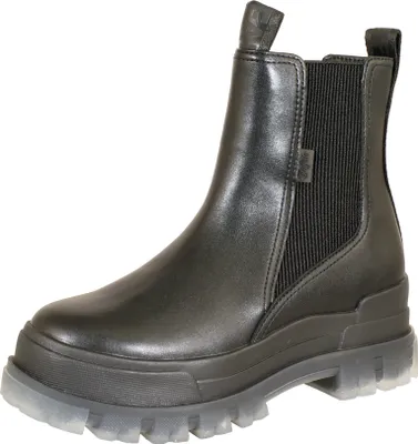 Produktbild von Buffalo Aspha Chelsea Mid -Bootie Flat -Schwarz  / Transparent Kunstleder Größe: 39 Normal