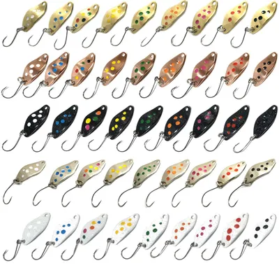 Produktbild von Troutwerk Spoon 1,5g 2,3cm - Forellenblinker, Troutwerk Farbe:silberfarben/blaue Punkte