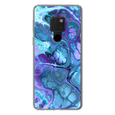 Produktbild von MuchoWow® Handyhülle Schutzhülle Hülle für Huawei P40 Lite Kunst - Golf - Blau - Psychedelisch Silikon Softcase Handy Hülle - Handy