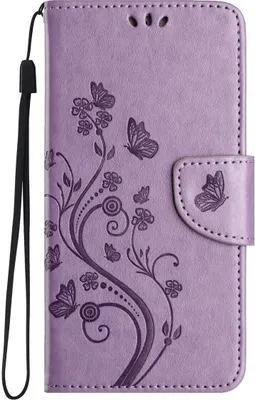 Produktbild von König Design Hülle kompatibel mit Apple iPhone 15 Plus Kunstleder Handyhülle - Handy Case Hellviolett