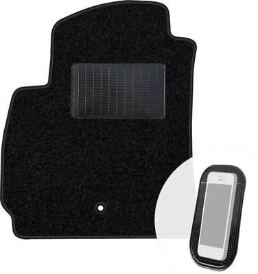 Produktbild von moto-MOLTICO Fahrer Fußmatte Auto Velours Fahrerseite Autoteppiche Schwarz Fahrermatte 1-teilig passend für Chevrolet Orlando 2010-2018