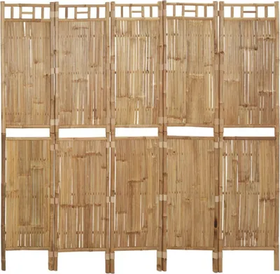 Produktbild von 5-tlg. Raumteiler Bambus 200x180 cm