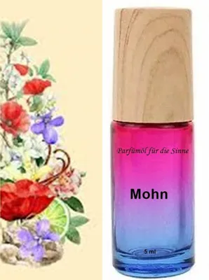 Produktbild von GKA Parfüm Roll-On gefüllt mit reinem Parfümöl Mohn Parfüm Roller RollOn Duftroller Parfümroller