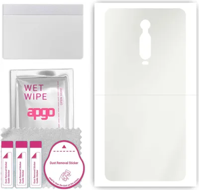 Produktbild von apgo Rückseite Schutzfolie, Matt, kompatibel mit Xiaomi Mi 9T Pro, Hinten Hydrogel-Displayschutzfolie mit Positionierhilfe, kratzfest, einfache Montage