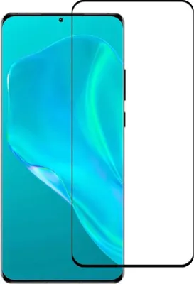 A clear screen protector is shown on a white background.