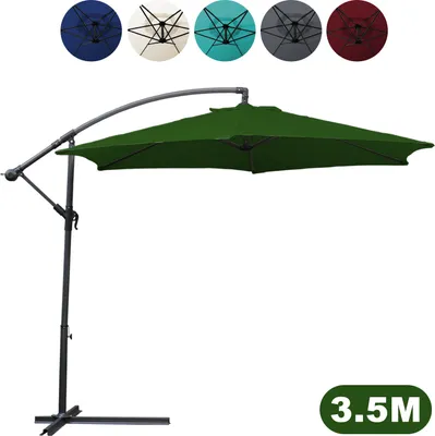 Produktbild von SWANEW Sonnenschirm Ampelschirm 350cm - Ampelschirm, Sonnenschutz, Gartenschirm - Grün