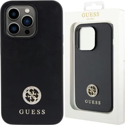 Obrázok produktu pre Guess Guhcp13Lps4Dgpk Iphone 13 Pro 6.1 Czarny/Black Hardcase Strass Metal Logo