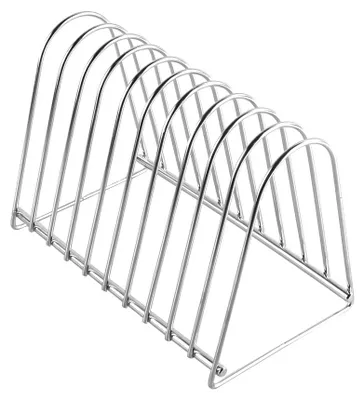 Plattenalbumregal aus Edelstahl für 10 LPs, 185x132x110 mm