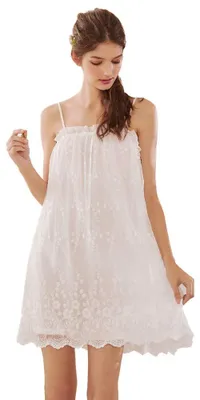 Imagen del producto de Camisón corto de encaje, ropa de dormir y para mujer, marca Flaydigo Damen