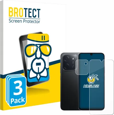 Produktbild von 3x BROTECT Schutzglas für Xiaomi Poco C85 (Display+Kamera) Schutzfolie Panzer Folie Glas Display Schutz klar