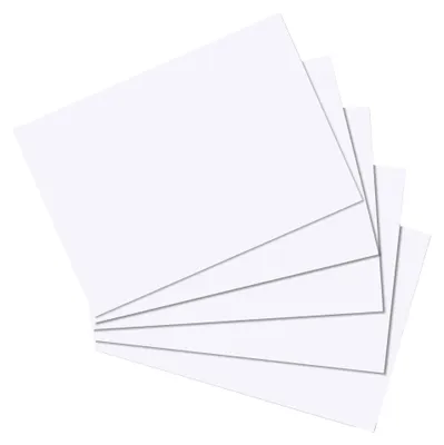 Image de herlitz Fiches, DIN A5, vierges, blanches