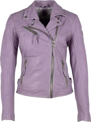 Produktbild von Gipsy Damen Lederjacke Bikerjacke Jacket PGG LABAGV (PERFECTO) - Lavender (M)