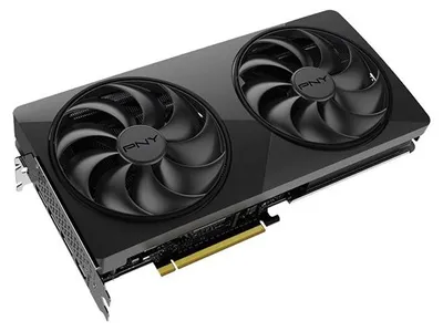 Productafbeelding van PNY GeForce RTX 5070 Ti Slim, GeForce RTX 5070 Ti, 16 GB, GDDR7, 256-bit, PCI Express x16 5.0, met 2 ventilatoren