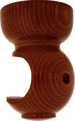 Produktbild von Glatte Holzdeckenhalterung 28x82 mm. Nussbaum