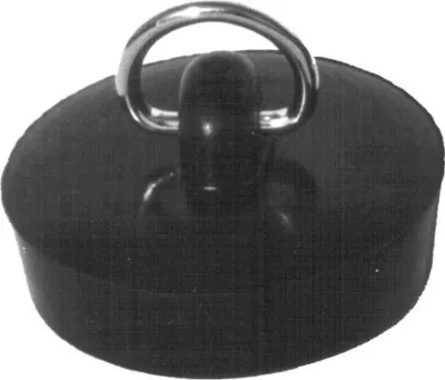 Produktbild von Badewannenstöpsel Schwarz 46 mm Durchmesser
