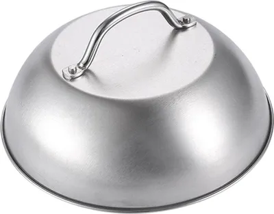 Produktbild von Grillplatte Schmelzkuppel Abdeckung Edelstahl Steak Abdeckung mit Griff