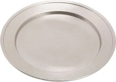Produktbild von Klassischer Kerzenteller mit Rand Ø11cm Messing Vernickelt Untersetzer Tischdeko
