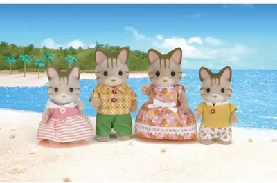 Immagine prodotto di Famiglie Sylvanian - Famiglia di gatti a strisce ( 5180)