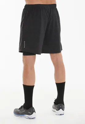 Obrázek produktu pro ENDURANCE funkční šortky VANCLAUSE s podpůrnými vnitřními šortkami 1001BM Black Melange 3XL