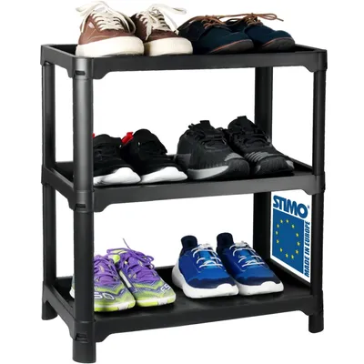 Produktbild von Schuhregal Schwarz platzsparend Schuhablage Schuhorganizer schmal Flur Wohnzimmer Schlafzimmer