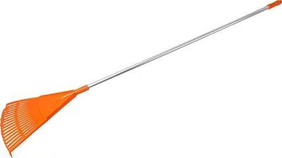 Immagine prodotto di KOTARBAU® Rastrello per Foglie Plastica 20 Denti Arancione Rastrello Giardino con Manico in Alluminio- Rastrelli per Foglie Erba Siepi Leggero
