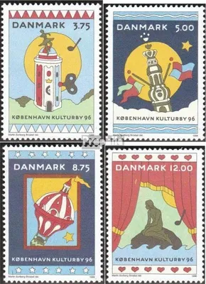 Produktbild von Briefmarken Dänemark 1996 Mi 1116-1119 (kompl.Ausg.) postfrisch Kopenhagen