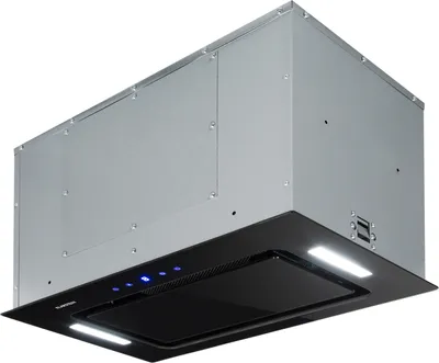 Obrázok produktu pre Klarstein HEKTOR SL - odsávací digestor, podskrinkový digestor, nástenný digestor, šírka 52 cm, režim recirkulácie, prietok odsávaného vzduchu do 530 m³/h, hliníkový filter, vhodný na prestavbu na režim recirkulácie, čierny