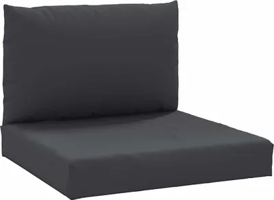 Obrázok produktu pre vidaXL Vankúš na paletu 2 ks, čierna tkanina Oxford