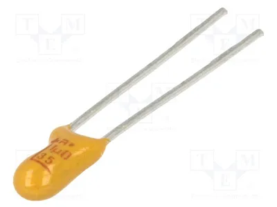 Immagine prodotto di 5 condensatori: tantal a montaggio su piastra, tolleranza ±20%, capacità 1uF, tensione 35VDC, temperatura di esercizio -55÷125°C, modello TAP105M035SRW, tipo tantal