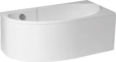 Produktbild von BADLAND Eckbadewanne Badewanne Miki RECHTS 140x70 mit Acrylschürze, Füßen und Ablaufgarnitur GRATIS